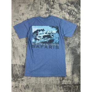 Vintage Disney Animal Kingdom Kilimanjaro Safaris T-Shirt Small‎ Blue Park Tee